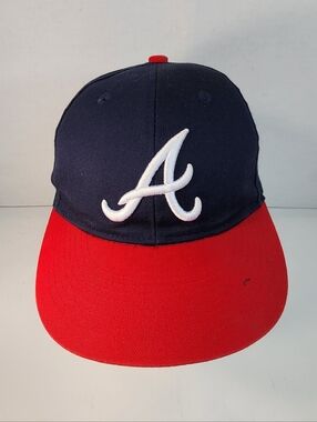 Atlanta Braves Team MLB Youth Hat OC Sports Red & Black Adjustable